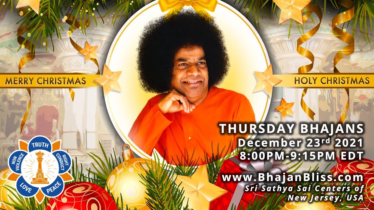 Thursday Bhajans, Dec 23rd 2021 SSSCs of NJ, USA YouTube