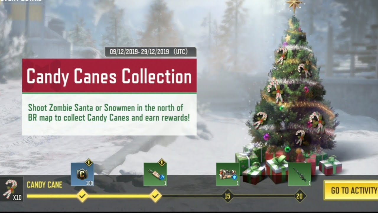 Candy canes collection call of Duty mobile New Event YouTube