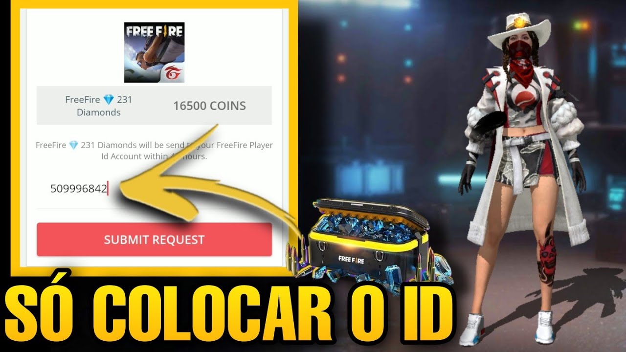 1000 Diamantes Grátis no Free Fire pelo ID? Descubra a Verdade por Trás dos  Anúncios