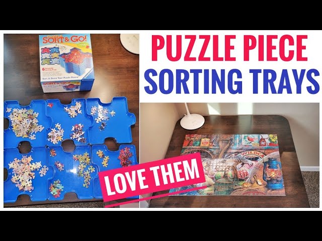 Stackable Puzzle Sorting Trays Up to 1500 Pieces 