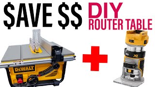 PERFECT router table for your JOBSITE saw work station.. Keep it Separate!