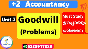 Goodwill|Important Question|Plus Two Accountancy|Admission of Partner.
