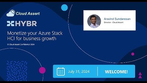 Webinar on How to Monetize your Azure Stack HCI for business growth?