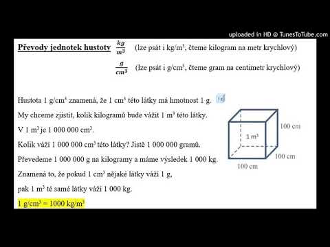 Video: Rozdíl Mezi Objemem A Hustotou