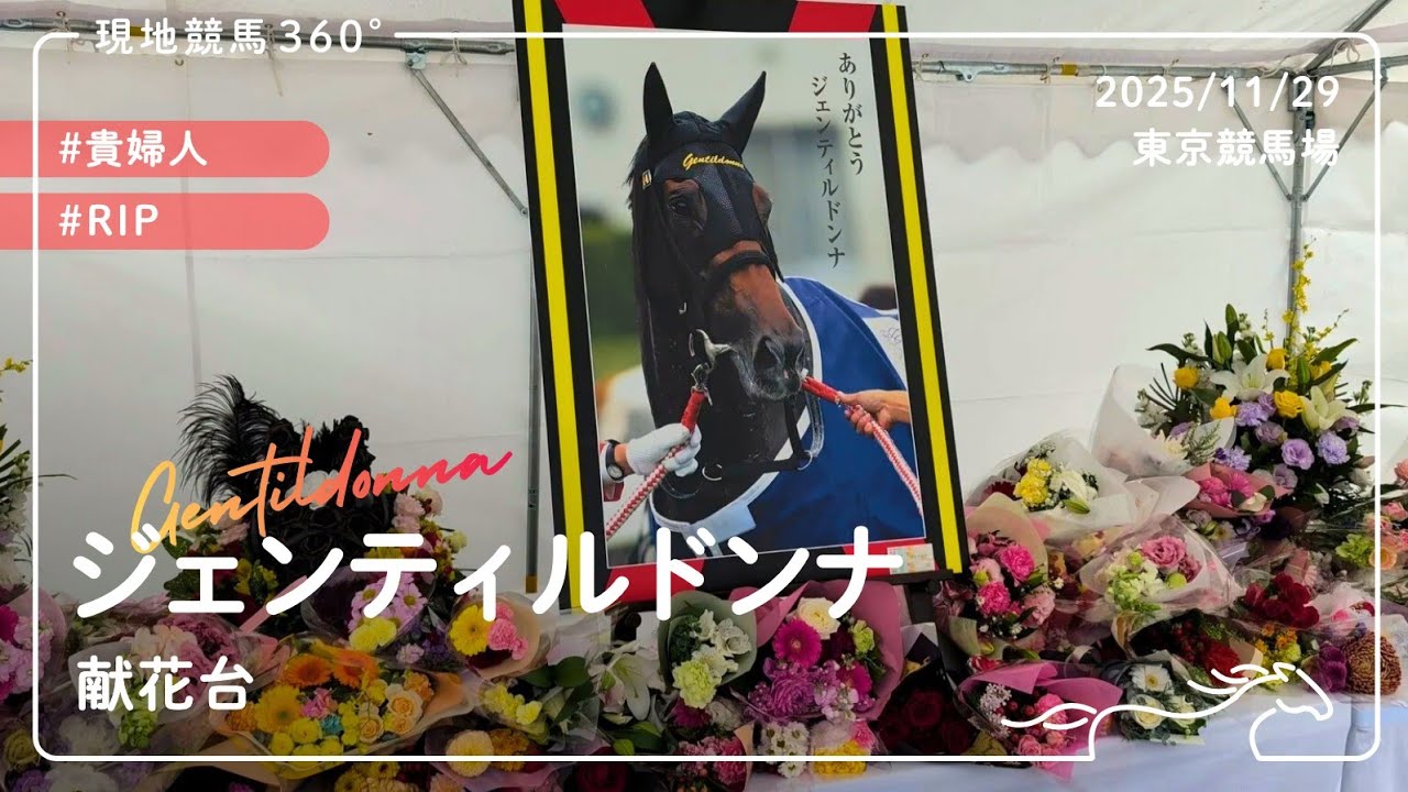 ジェンティルドンナ 献花台 | 2025/11/29 | 東京競馬場