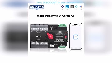 A must-have product! TOMZN Din Rail eWelink WIFI smart ATS timer 230V Dual Power Automatic Transfe