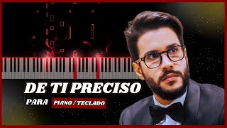 Tutorial (PIANO/TECLADO) De Ti Preciso - Gabriel Guedes | Piano Cover Tutorial