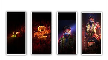 🔥Trending Pushpa 2 BGM Video Editing in Alight Motion Attitude status Video Editing Tutorial