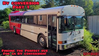 The Perfect Bus!...Bus to RV conversion Part 1