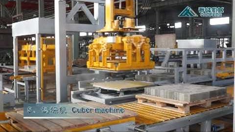 Independent automatic cubing and packing system for block