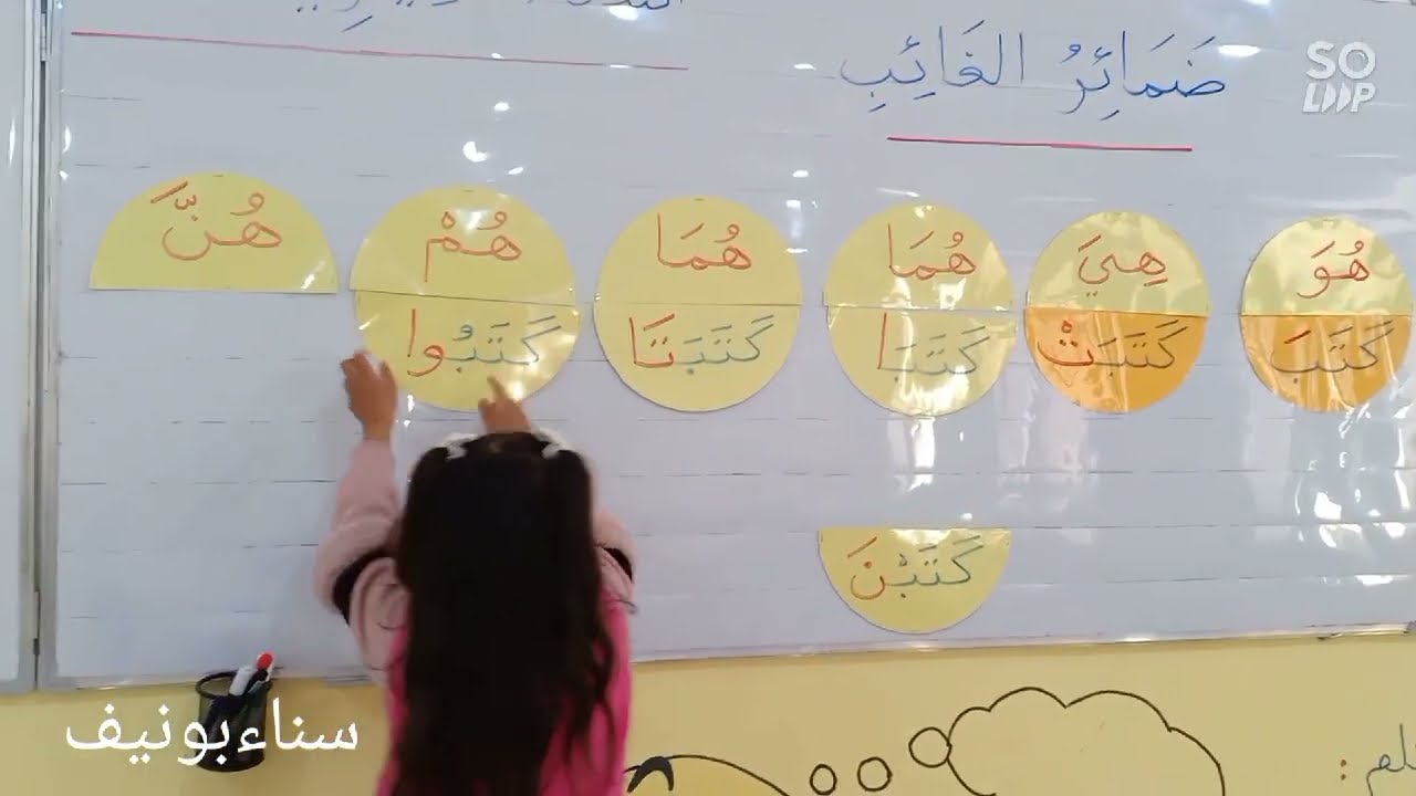 تصريف الفعل الماضي مع ضمائر الغائب، السنة الثانية ابتدائي