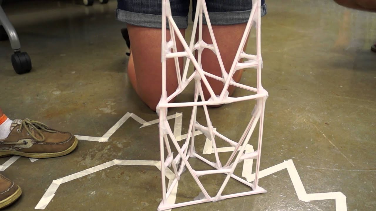 How To Build A Water Tower Using Straws 62