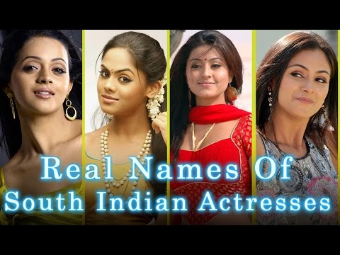 Shocking Real Names Of South Indian Actresses - YouTube
