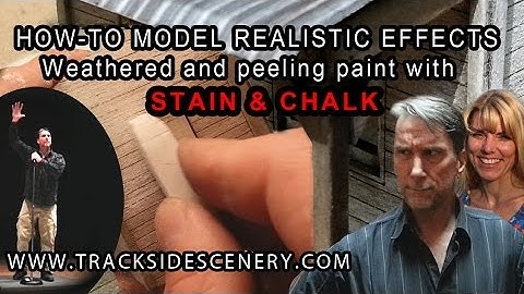 How-to make Realistic Weathering Effects. Weathered and Peeling Paint with Stain and Chalk
