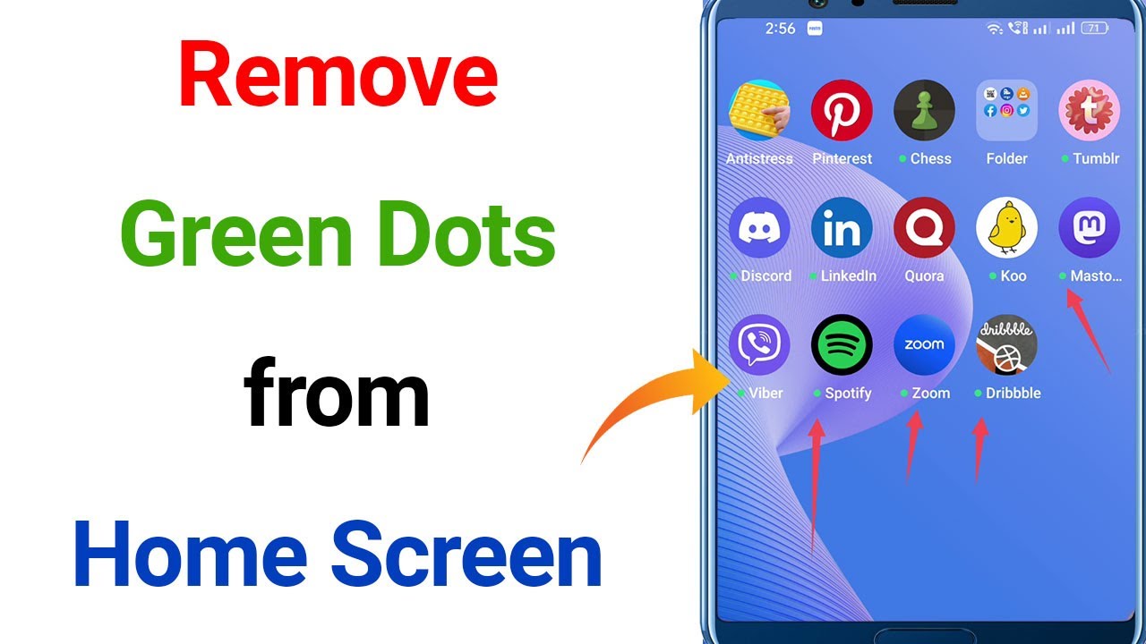 How To Remove Green Dots From Home Screen Android YouTube