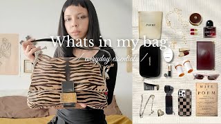 What s in my everyday bag Daily Essentials Bag Charms FENDI Mama Baguette Zebra