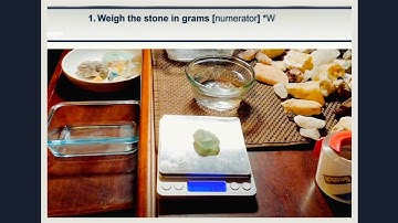 Shockingly easy method for testing the density of crystals