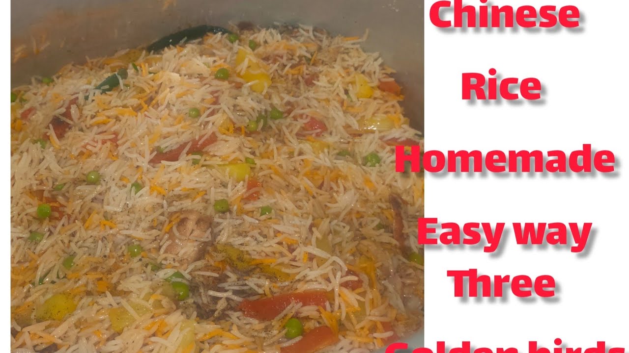 Chinese rice homemade recipe /easy way - YouTube
