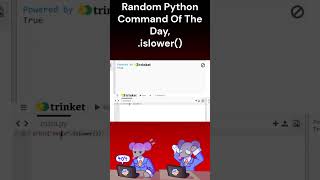 Random Python Command Of The Day, .islower() #coding #python #programming