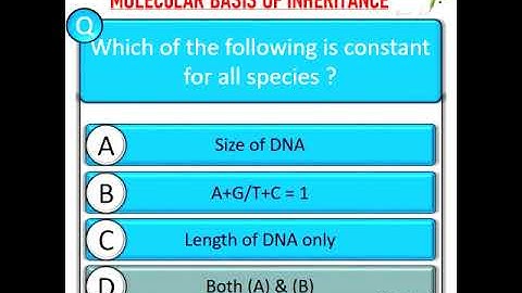 Molecular basis of inheritance neet 2022 for neet