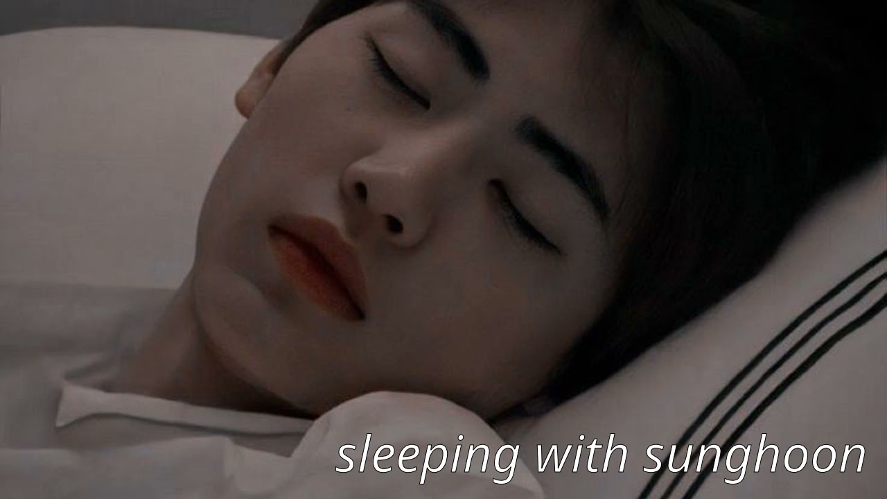 asmr | sunghoon holds you as you sleep on his chest {breathing, heartbeat, kisses, rain}