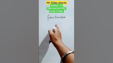 How to find Range of Trigonometric functions🤔😍📝 #ytshorts #mathematics #domainandrange #mronkoshorts
