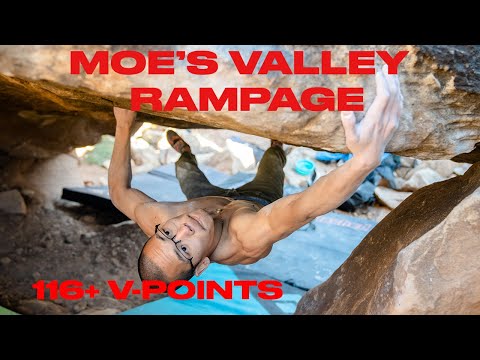 Beta Video for climb Attrition v13, Moe's Valley