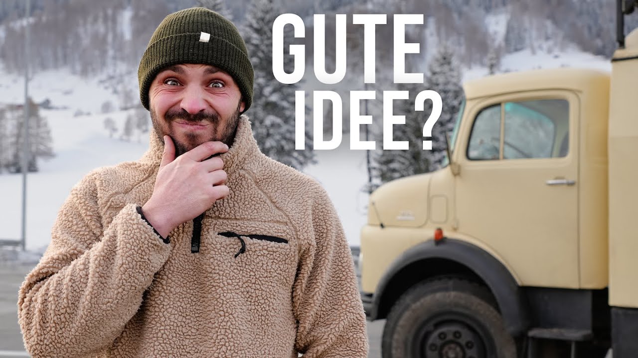 Über die ALPEN im 60 Jahre alten Wohnmobil ❄️