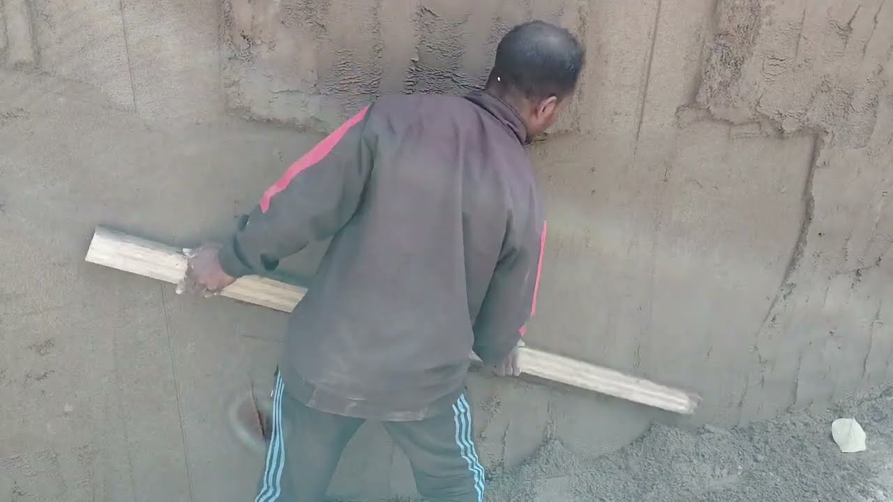 Complete wall plaster finishing work/ step by step mason work 