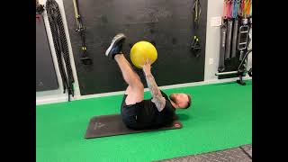 Medicine Ball Toe Touch Crunch