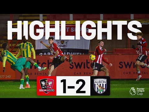 HIGHLIGHTS: Exeter City U21s 1 West Brom U21s 2 (16/12/25) Premier League Cup