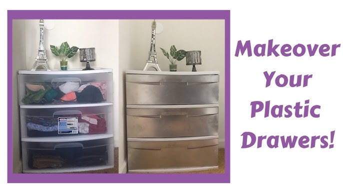 DIY PLASTIC STORAGE BIN MAKEOVER  HOME DECORATING IDEAS - Easily modify  any storage bin 