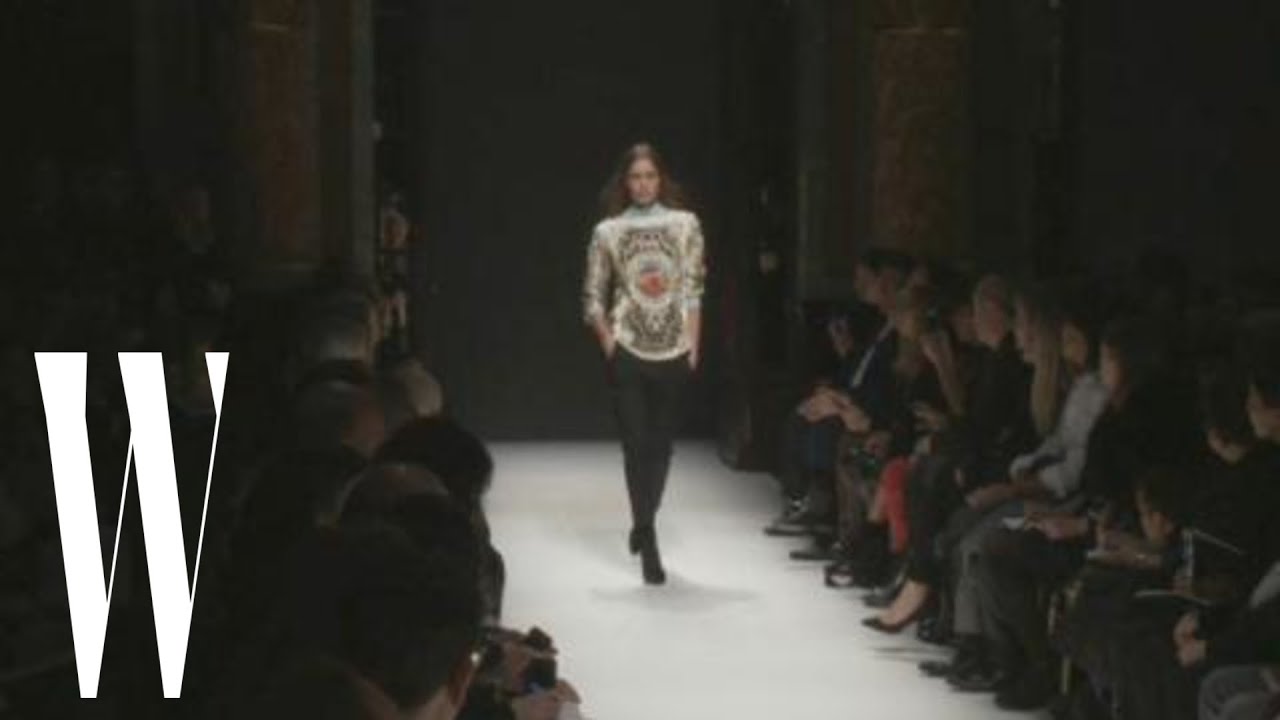 Balmain Fall 2012 – runway fashion show – W Magazine