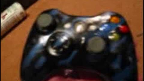 Xbox 360 Custom Controller Paint Job Blue Tiger Mad Cow
