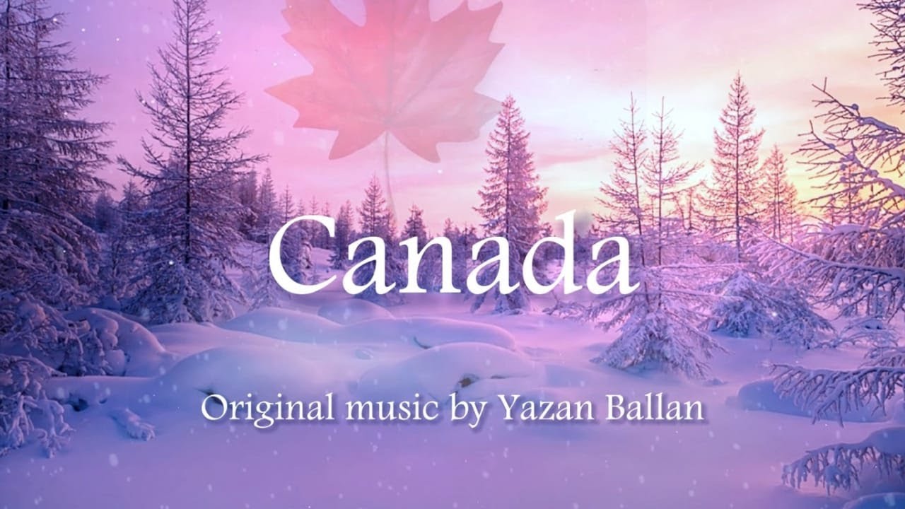 Canada. Relax music With the sound of rain and snow. Music by Yazan