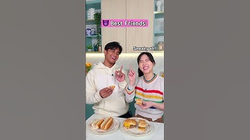 Friends VS Best Friends : SHARING FOOD 👀 @davidmatthew_ #shortsfeed