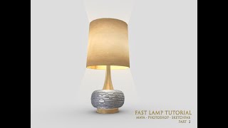 Maya Modeling: Fast Lamp part 2 - UVs