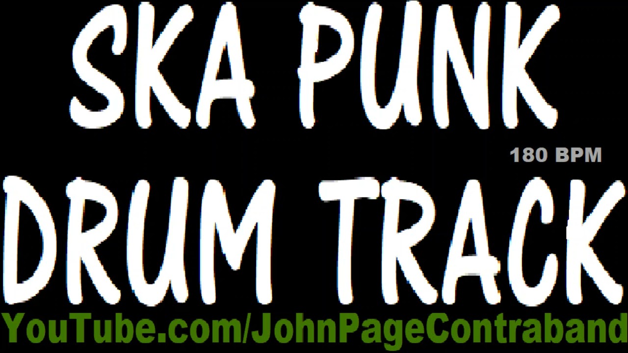 Ska Punk Drum Backing Track 180 bpm YouTube
