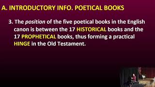 21 - Introduction to Hebrew Poetry