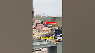 Nobody Expected This Nerd to Handle a Machine Gun!