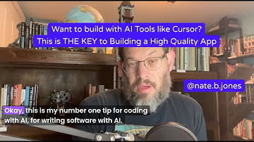Want to build with AI Tools like Cursor? This is THE KEY to building a High Quality App