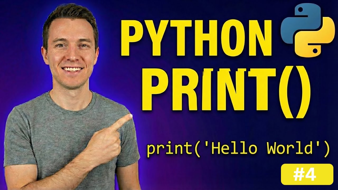 Python Print Function: Visually Explained | #Python Course 4 - YouTube