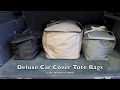 Deluxe car cover storage tote bag from california car cover