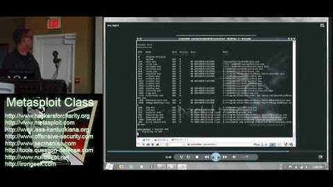 Metasploit Class Videos: 4 Meterpreter and Post Exploitation 4/6