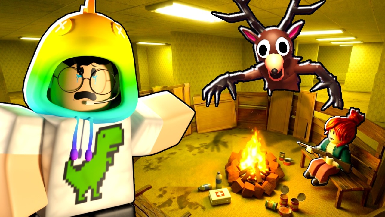 Sobreviví 99 NOCHES pero en LOS BACKROOMS... 💀 Roblox
