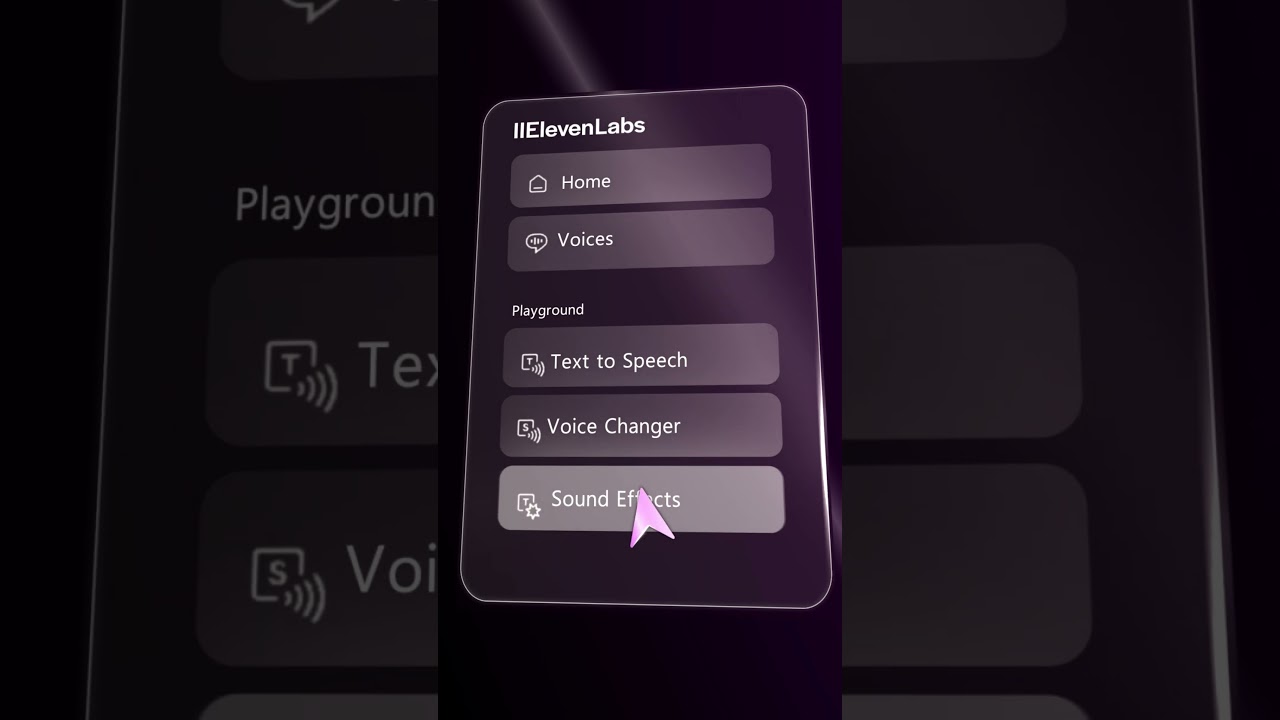 An unofficial ad for Elevenlabs#uidesign #motiongraphics #videoediting