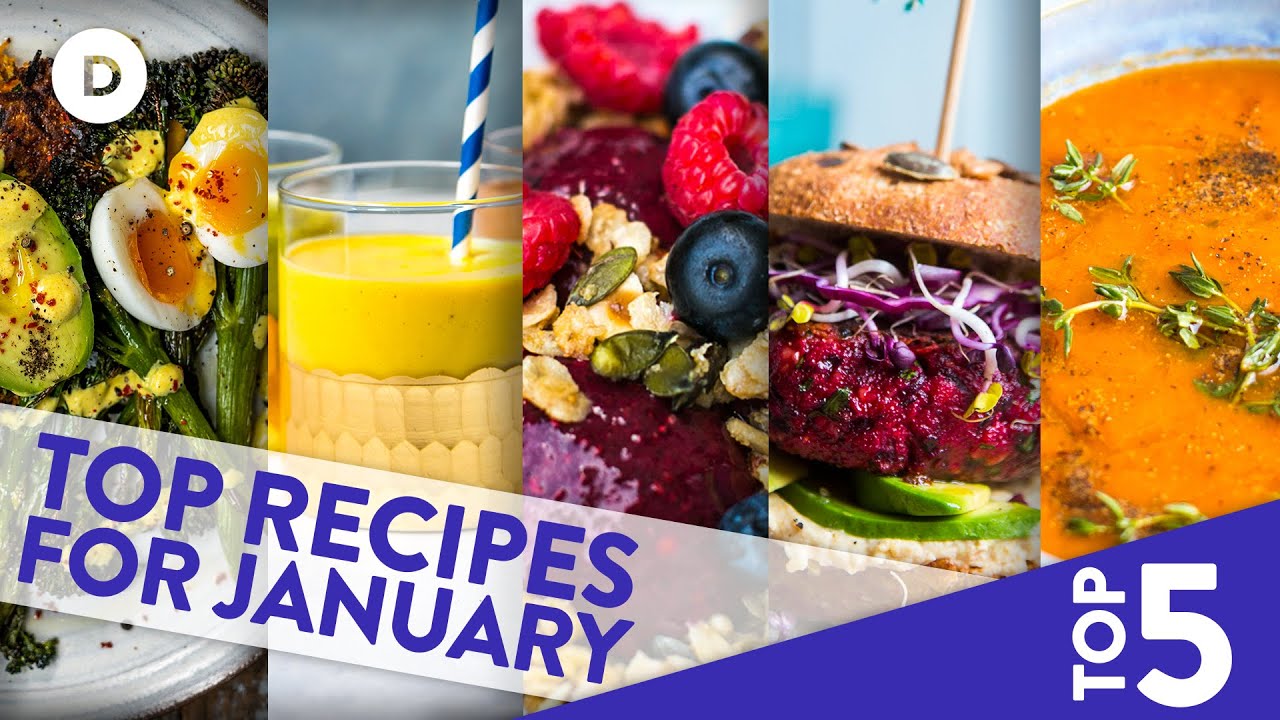 Top 5 MEATFREE Recipes for JANUARY!! YouTube