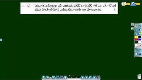 Construction of triangle with given base,vertical angle and altitude