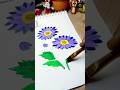 easy flower painting | arabic calligraphy ✨💜 #shorts #art #islam #watercolor #drawing