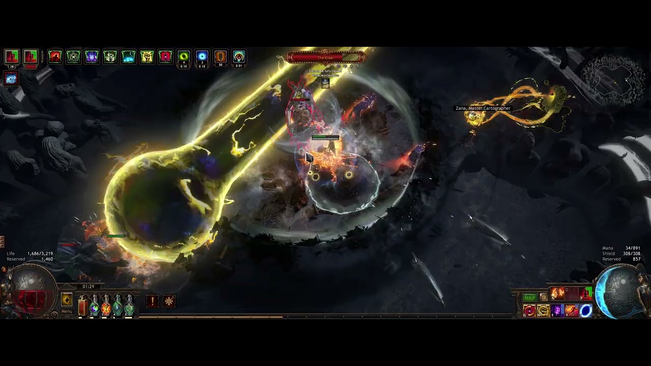 [3.21] 10,664/s Life Recovery v.s. Uber Uber Elder (pathfinder explode ...